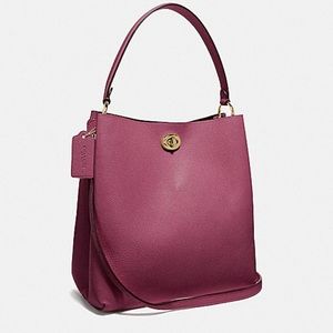 Coach Charlie Bucket Bag Gold/Vintage Mauve NWOT